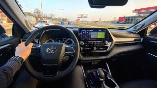 Toyota Highlander Iii 2.5 Hybrid Dynamic Force 248 Hp Test Drive Pov Driver. Tv