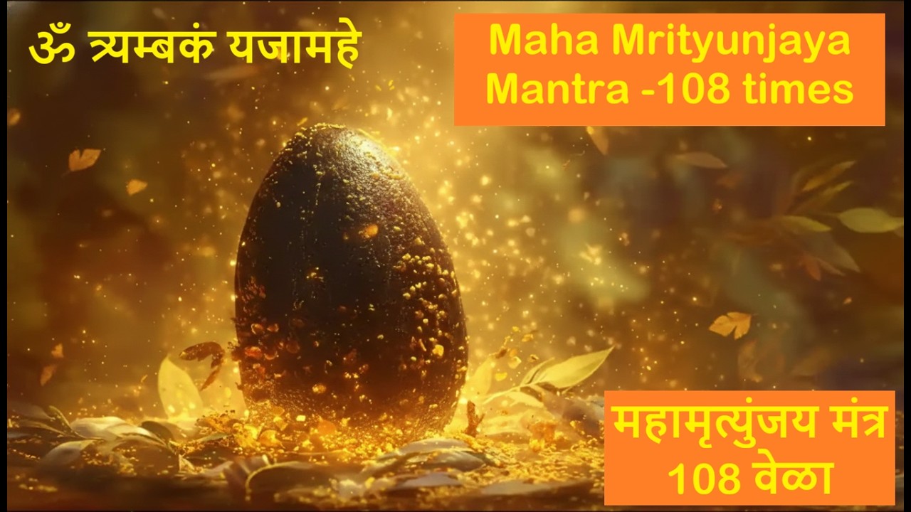 108 Times Maha Mrityunjaya Mantra महामृत्युंजय मंत्र १०८ वेळा ॐ त्र्यम्बकं यजामहे | Mahashivaratra