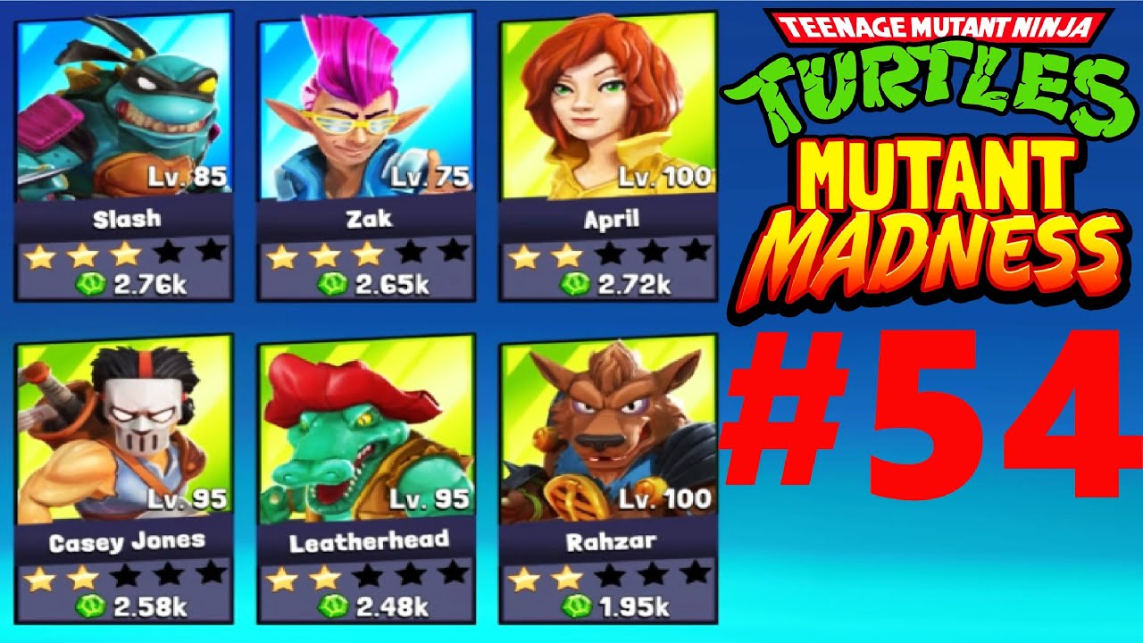 ЧЕРЕПАШКИ НИНДЗЯ МУТАНТНОЕ БЕЗУМИЕ 🐢 (TMNT Mutant Madness) #54  игра мультик СОСТАВЫ ПОДПИСЧИКОВ