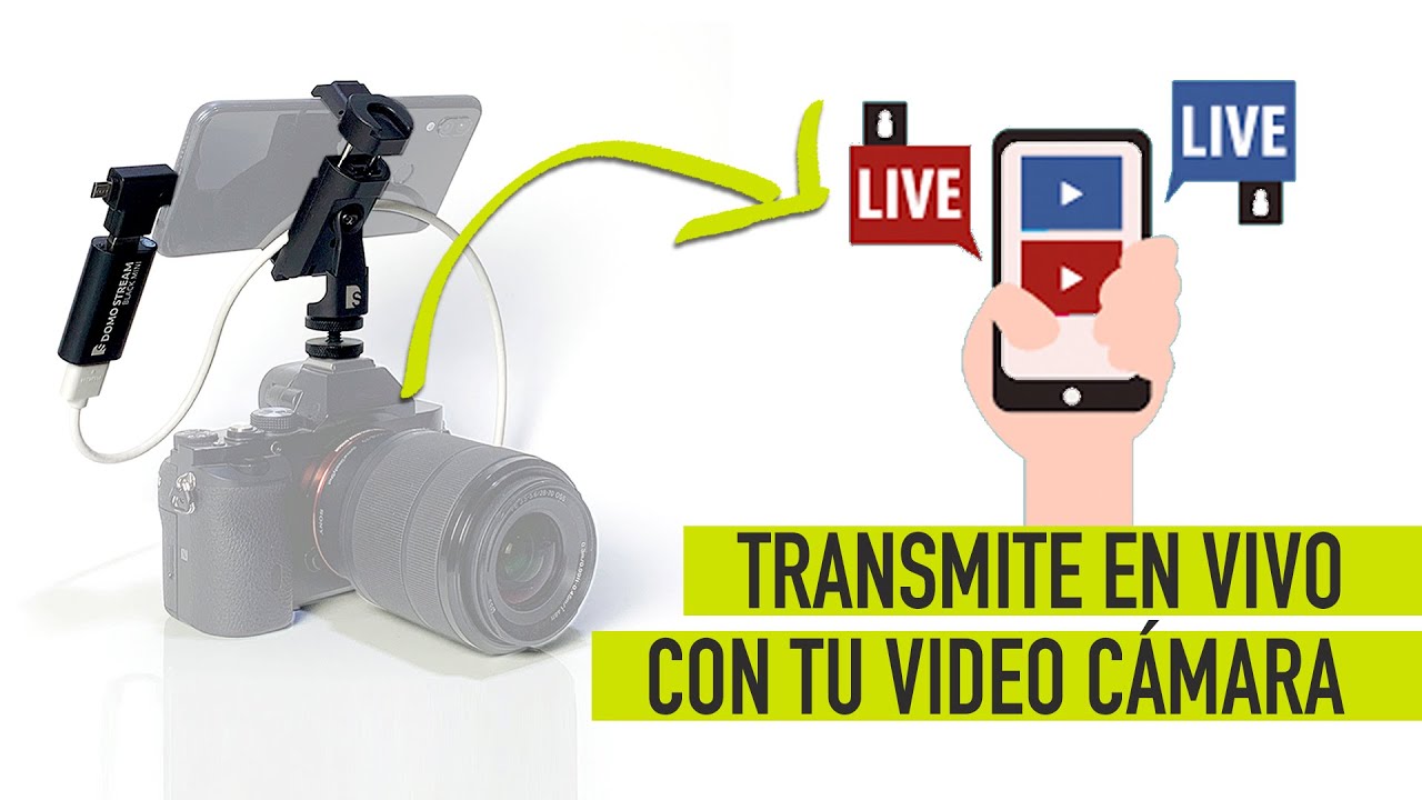 Conecta tu cámara de video al celular y Transmite en vivo - DOMO STREAM  MOBILE 