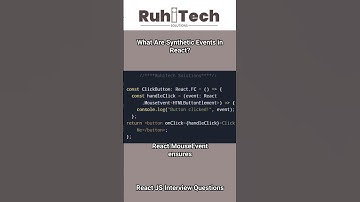 React JS Synthetic events in react  #reactjsinterviewquestions #reactjstutorial #reactjs #job #
