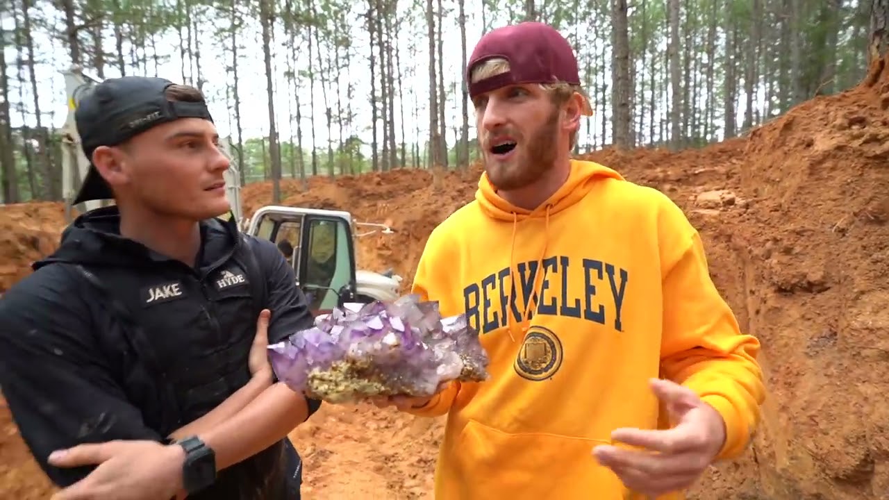 Logan Paul! Found Super Rare $100,000 Amethyst Crystal