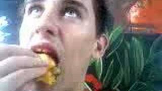 Chris Eating a Peach
