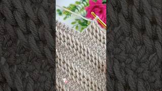 🌟 Easy Crochet Texture Stitch Pattern |#knitting #crochet #lifeisbutadream @GharKiBunai
