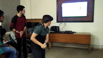 BIT Mesra Ranchi Noida campus Animation and Multimedia students enjoying Motion Sensor games