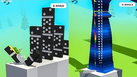 blue tower cut in half | slice it all | gameplay Walkthrough part-4