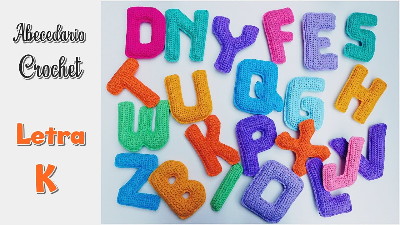 Como tejer a crochet, ganchillo Letra 