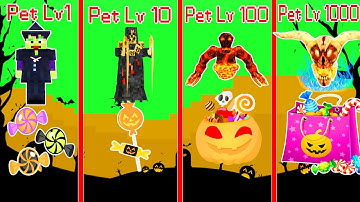 ONE VÀ NOOB YETI THỬ THÁCH CHƠI MINI GAME NHỮNG CON PET VIP NHẤT VÀ KẸO HALLOWEEN VIP NHẤT MINECRAFT
