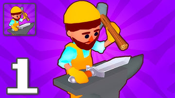 Blacksmith Idle: Sword Maker - Gameplay Walkthrough Part 1 - Tutorial Sword Maker (iOS, Android)