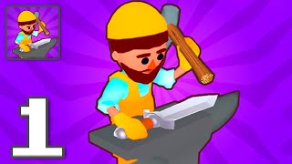 Blacksmith Idle: Sword Maker - Gameplay Walkthrough Part 1 - Tutorial Sword Maker (iOS, Android)