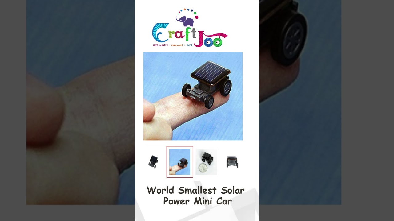 World Smallest Solar Power Mini Car