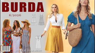 Burda 6/2026 Pattern Review &amp; Top design collection | Sew the Perfect Summer Look!