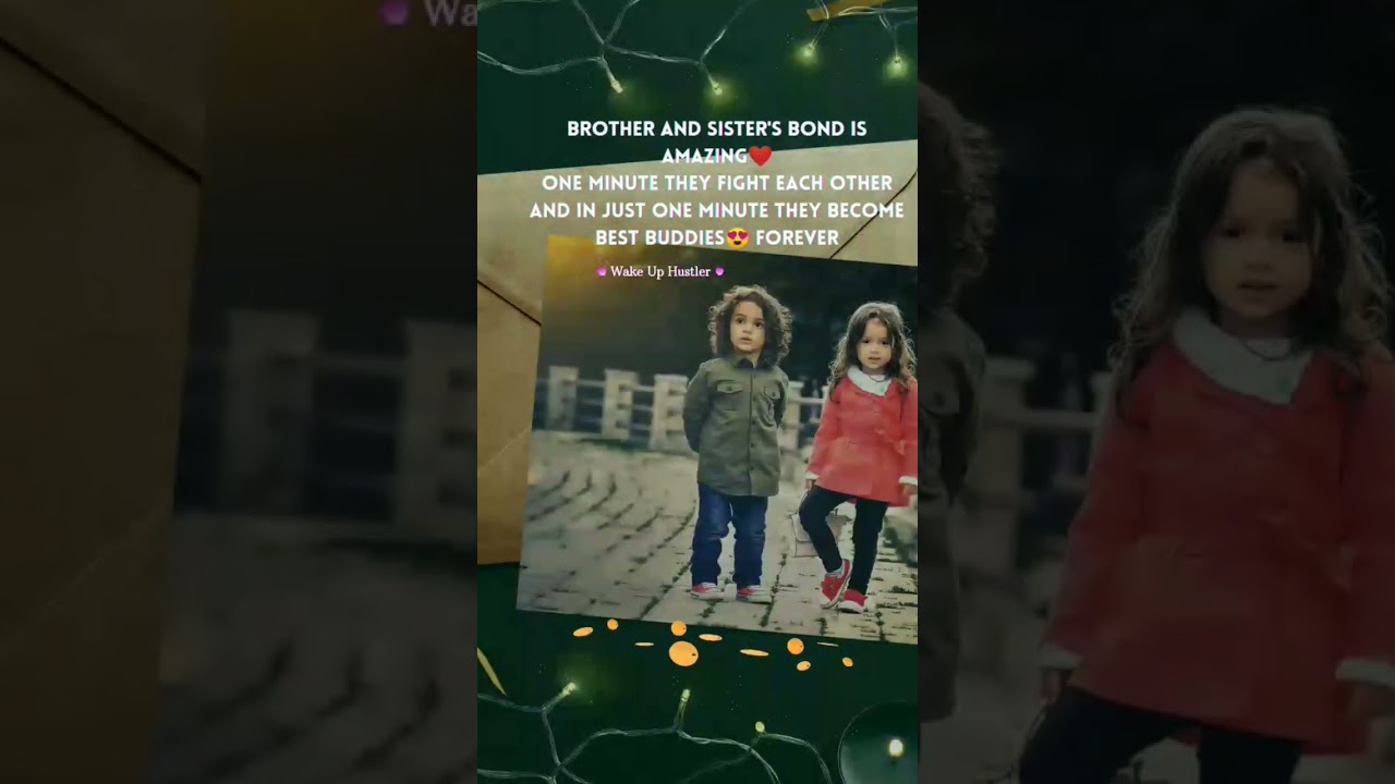 Raksha Bandhan😍Quotes/ Brother and sister's love/ English best status