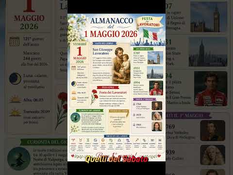 Video Almanacco 01 Maggio 2026