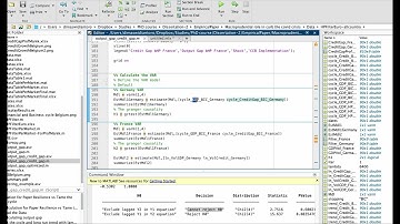 How to read the result of Granger Causality Test in Matlab - my own note