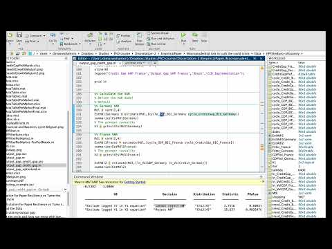 How to read the result of Granger Causality Test in Matlab - my own note