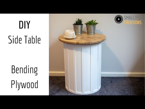 DIY Side Table with Bending Plywood