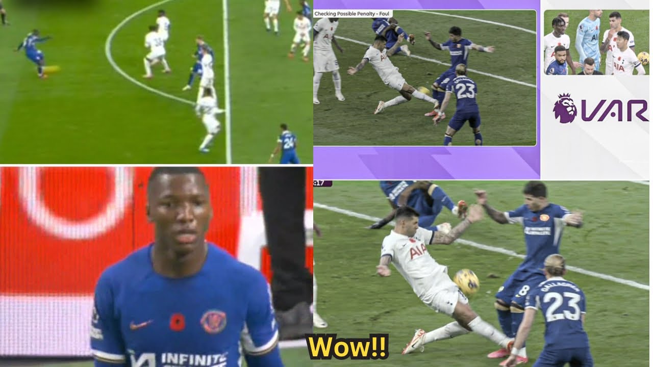 Moises Caicedo Goal vs Tottenham, Romero Red Card vs Chelsea | Tottenham vs Chelsea.