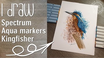 Spectrum Noir Aqua markers - Kingfisher watercolour