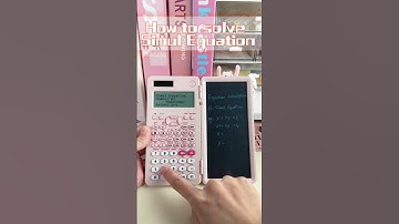 How to solve Simul Equation in NEWYES fx-991EX scientific calculator  #newyes #math #tutorial