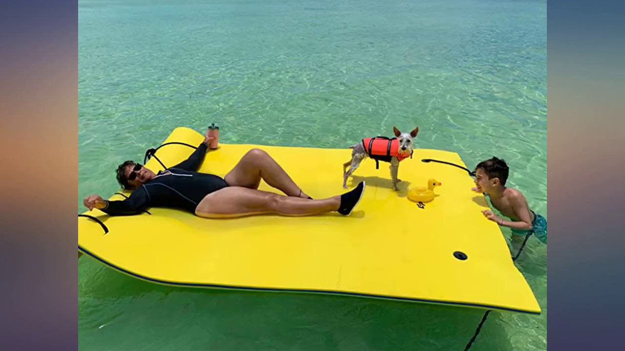 Goplus Floating Water Pad for Water Recreation and Relaxing, Tear-Resistant XPE review