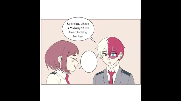 Todoroki Acts Like A cat Infront Of Uraraka My Hero Comic Dub Boku No Hero Comic Dub #shorts
