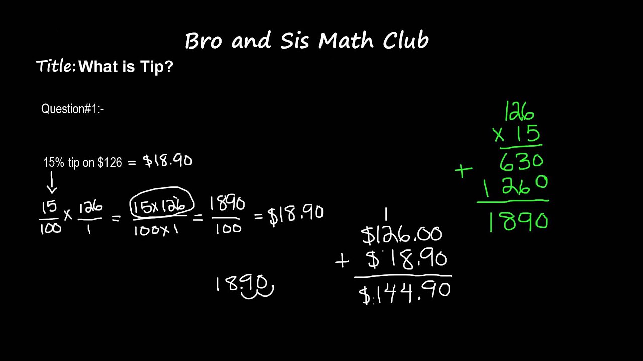 6th Grade Math What is Tip YouTube