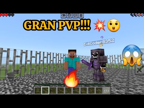 😱 HICE EL MEJOR PVP ☠ EN MINECRAFT CON MI HERMANO 🔥