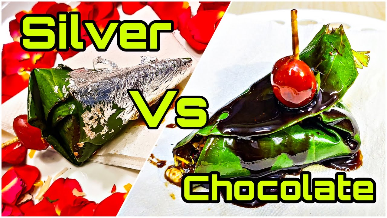 Chocolate Paan | Silver Paan | Indian Street Food –How to Make Chocolate and Silver Paan Recipe