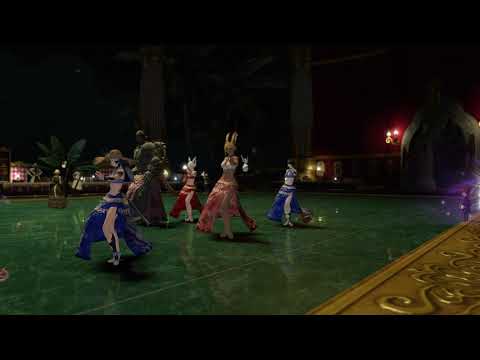 ふえるユールモア踊り子っ ビーステップを揃って踊る様子ですっ Final Fantasy XIV  A Realm Reborn bee's knee's beesknees ff14