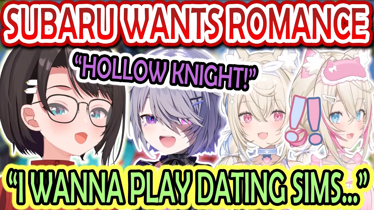 Biboo Recommends Subaru to Play Hollow Knight But She's More Interested in Dating Sims