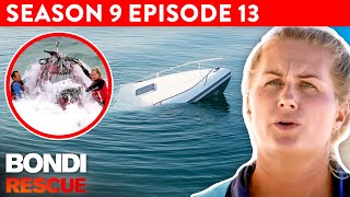 Lifeguards Rush to Sinking Boat in Dangerous Deep Ocean Rescue!