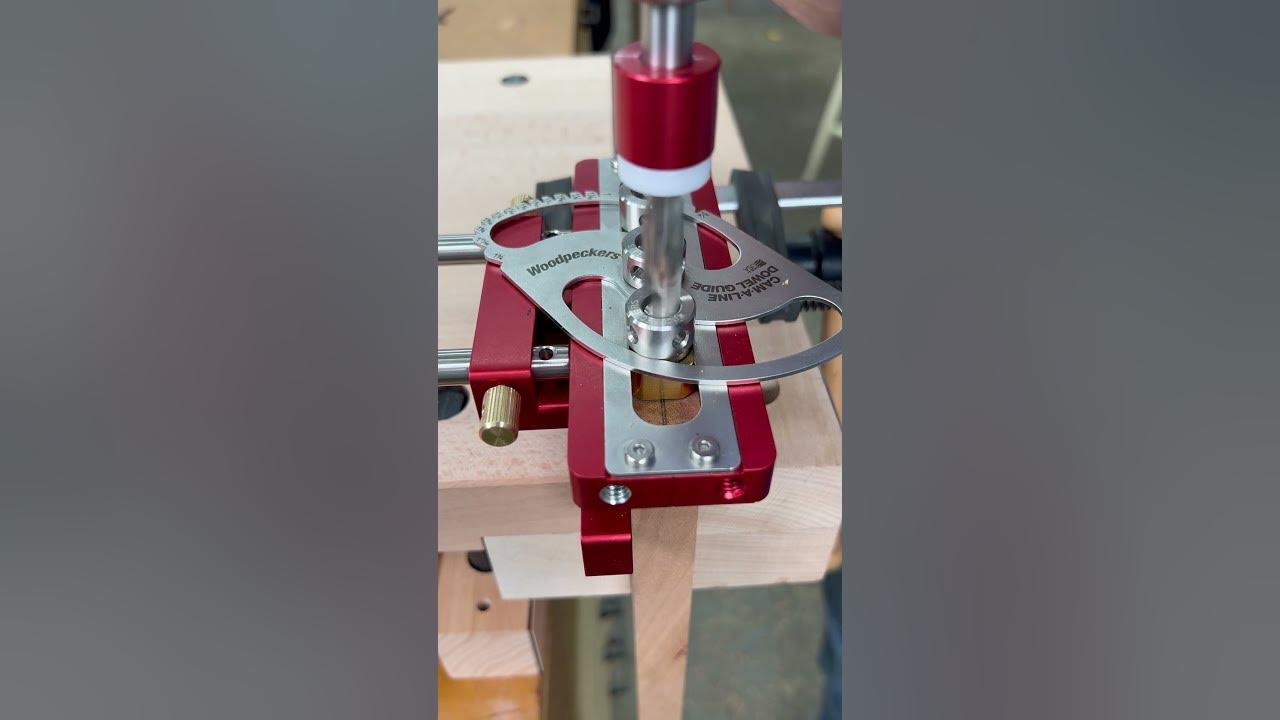 Get the exact dowel spacing YOU want with the Cam-A-Line Dowel Guide. #