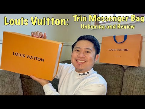 Louis Vuitton Men's Trio Messenger, Reverse Monogram Eclipse, Unboxing