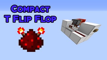Redstone Tutorial - Compact T Flip Flop