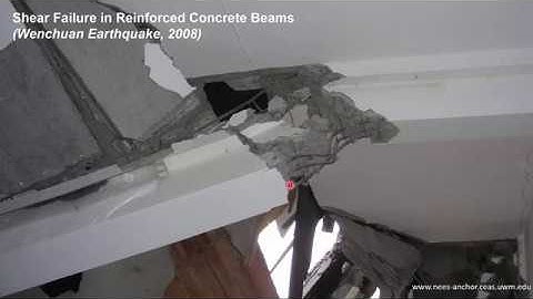 Shear Failure in Reinforced Concrete Beam: Video 1 (Shear)