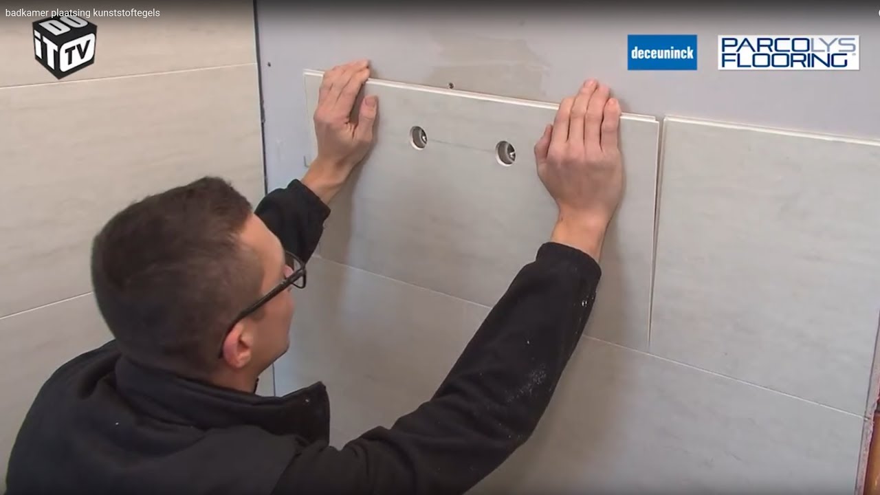 badkamer plaatsing Parcolys kunststoftegels