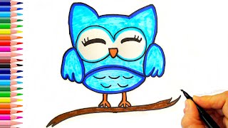 Sevimli Baykuş Nasıl Çizilir? - How to Draw an Owl Cute