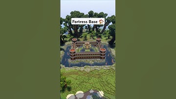 Minecraft Fortress Base Tutorial 🏠 #minecraft