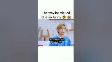 the way he tricked iu 😂#taehyung #btsv  #iu #layover #shorts
