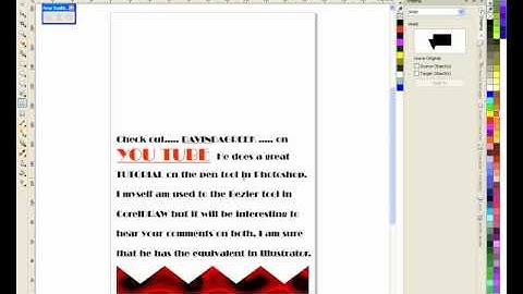 Coreldraw bezier cartoon mob guy- compare to Photoshop pen tool