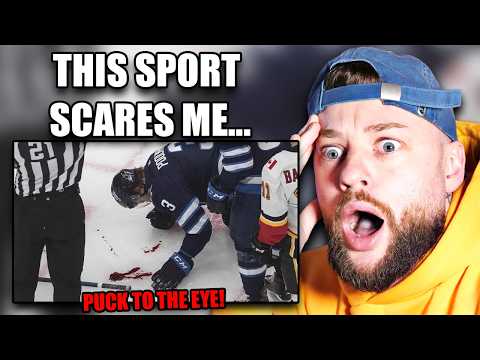 Soccer Fan Reacts To "nhl: Injured Blocking Shots" *crazy Sport*
