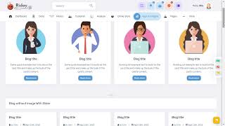 Restaurant Bootstrap Admin Template with LTR Light Theme