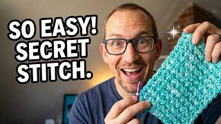 MISTAKE STITCH CROCHET PATTERN YOU NEED TO LEARN - SUPER SIMPLE RIB STITCH!