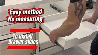 How to install drawer slides without measuring  Profile