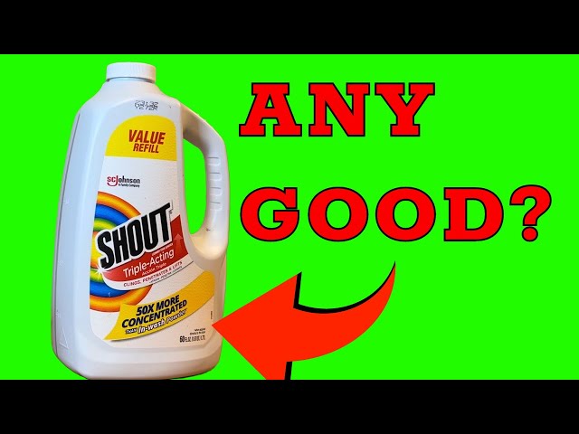 Shout Active Enzyme Laundry Stain Remover Spray, Triple-Acting Formula  Clings, Penetrates, 