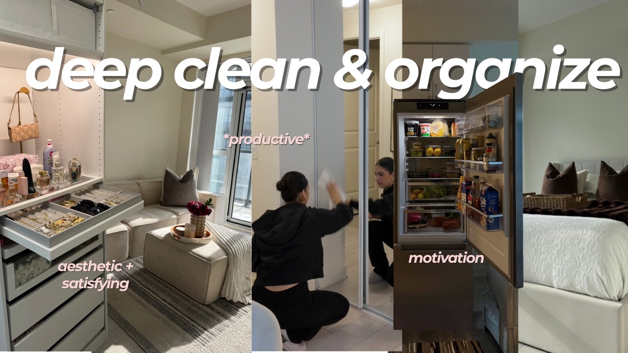 clean with me 🧺 | apartment reset 🧹 | very DEEP cleaning | motivating & satisfying | *life reset* 🧸