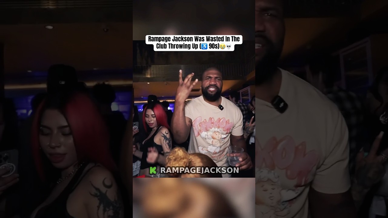 Rampage Jackson Was Wasted In The Club Throwing Up 