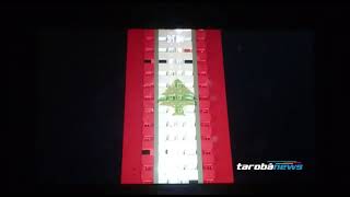 06/08 Cascavel projeta a bandeira do Líbano como homenagem para as vítimas de Beirute