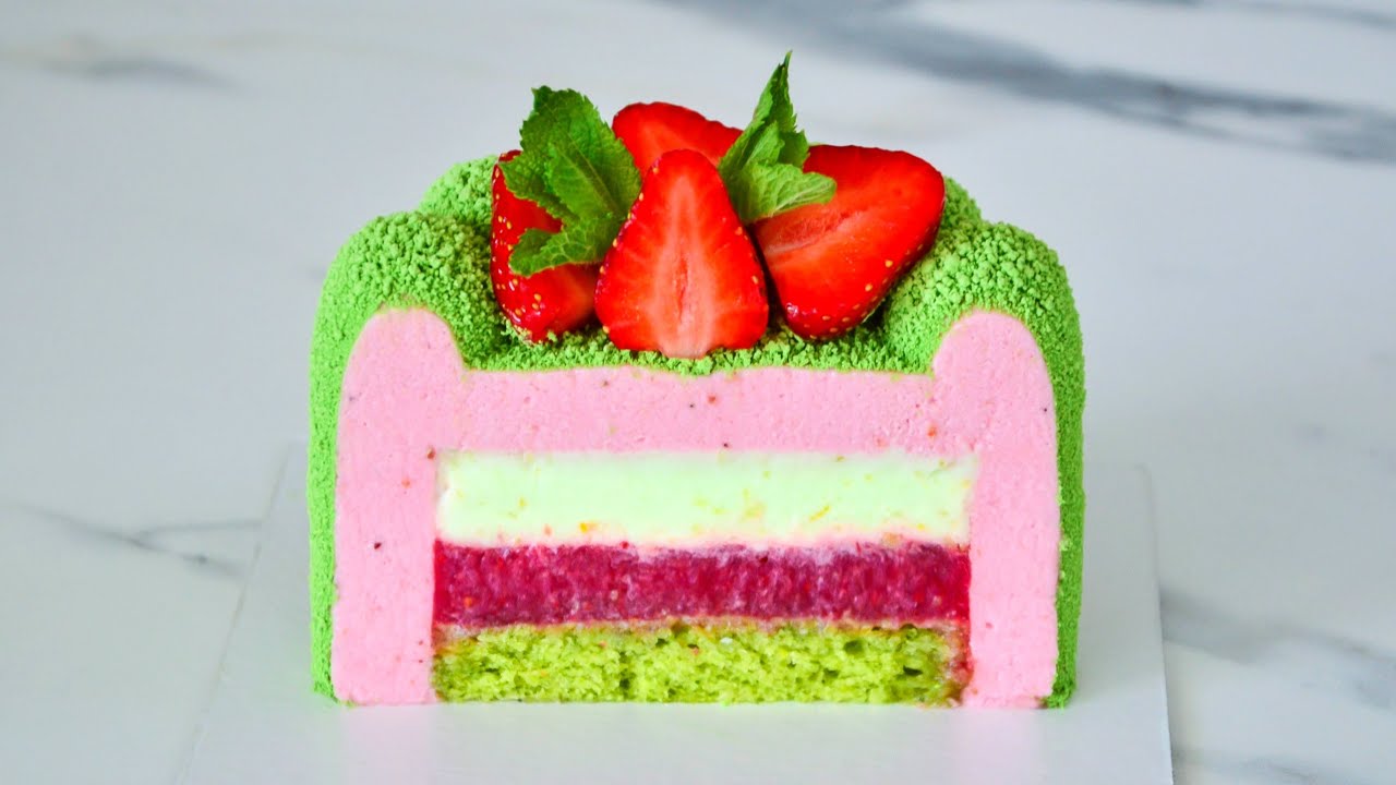 Муссовый БЕНТО - ТОРТ 🍓 Клубничный МОХИТО
